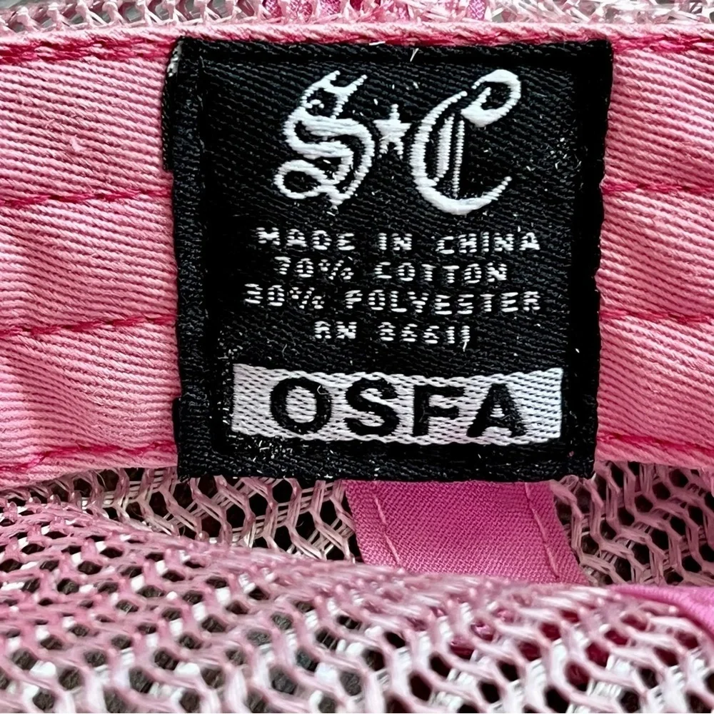 Pink Baseball Cap with Embroidered Logo